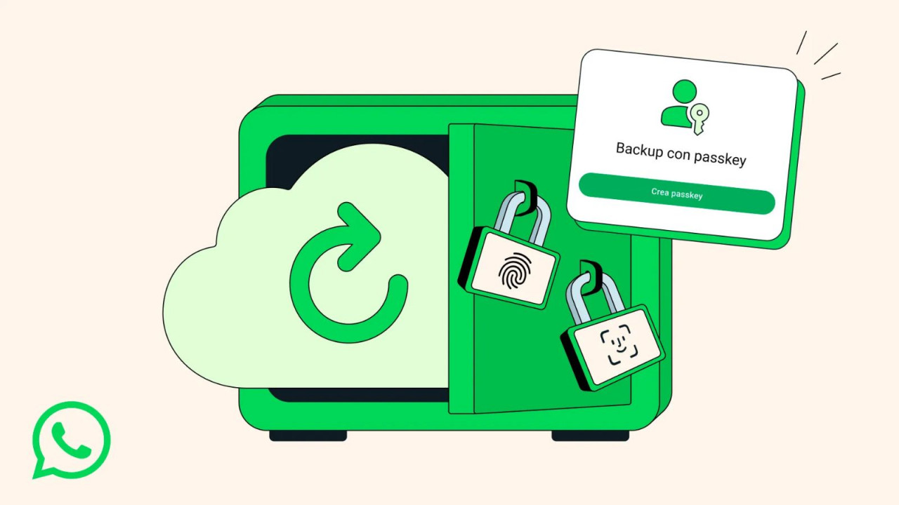 WhatsApp introduce le passkey per semplificare la sicurezza dei backup