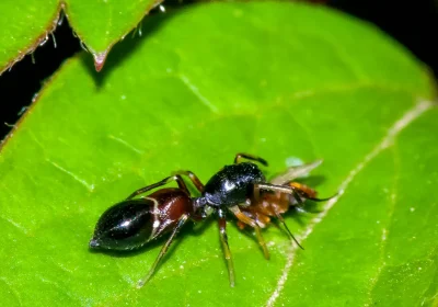 È stata scoperta una nuova specie di ragno in Sicilia che curiosamente somiglia a una formica (ma c’è un motivo)