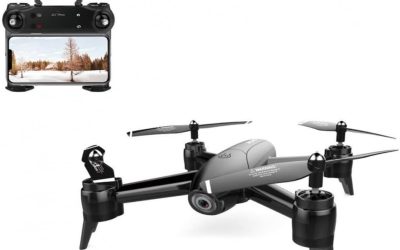 LUXWALLET SG-ProX 4K WiFi Drone with Camera and Vector Case, 10 km/h-100 Meter Distance, Black