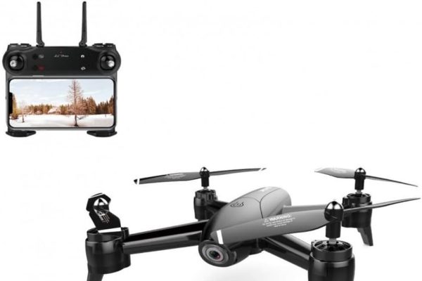 LUXWALLET SG-ProX 4K WiFi Drone with Camera and Vector Case, 10 km/h-100 Meter Distance, Black
