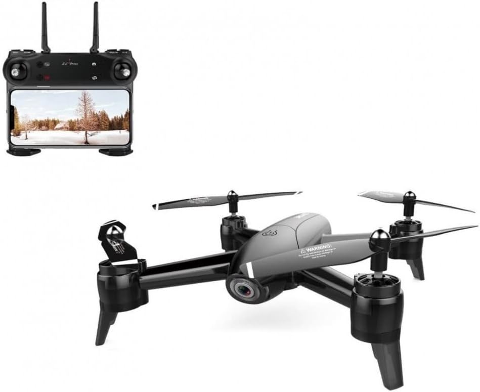LUXWALLET SG-ProX 4K WiFi Drone with Camera and Vector Case, 10 km/h-100 Meter Distance, Black