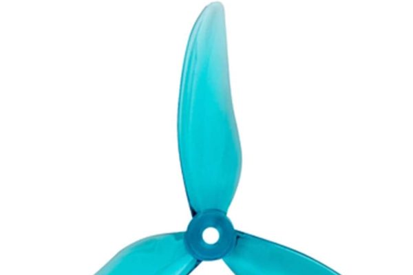 Gemfan Hurricane 51499 5 Inch 3-Blade CW CCW Propeller Tri-Blade Props for 2306 2207 Motor RC Drone FPV Racing Multicopter (10 Pairs Blue)