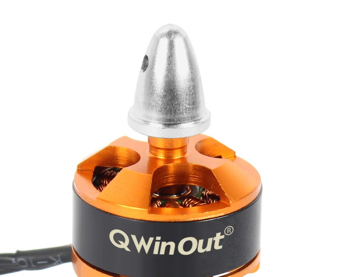 Qwinout 1806 2400KV CW CCW Brushless Motor for DIY 2-3S FPV Racing Drone 250 Mini Drone Multi-Rotor CC3D 260 330 RC Quadcopter (1 pcs CCW)