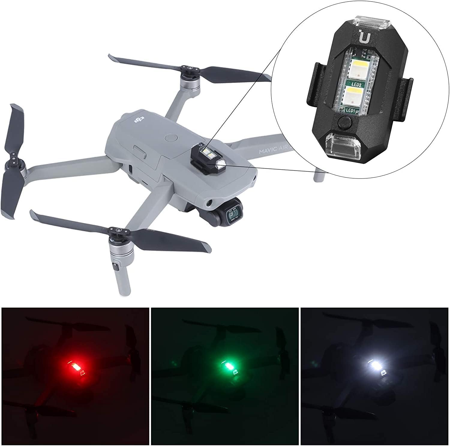 Ulanzi Light Anti-Collision 3 Colors RGW LED Drone (DR-02)