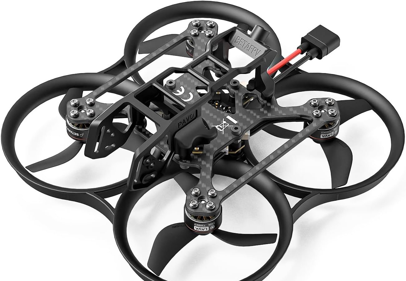 BETAFPV Pavo20 Pro Brushless Whoop Quadcopter 2.2 Inch Cinewhoop with HD Digital Bracket, LAVA 1104 7200KV Motor GF2218 3-B Prop Compatible for DJI O3/Caddx Vista/Runcam Link for FPV Freestyle
