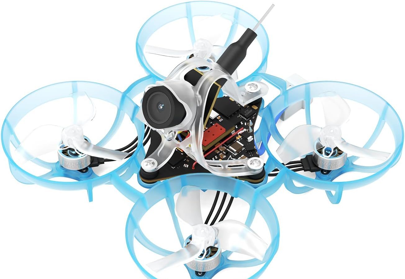 BETAFPV Air65 Brushless Whoop Quadcopter, 1S Ultralight 65mm Micro RC Drone with G473 5IN1 Air Brushless FC, C03 FPV Camera, 0702SE Ⅱ 27000KV Motors, Serial ELRS Receiver for Indoor Outdoor FPV Racing
