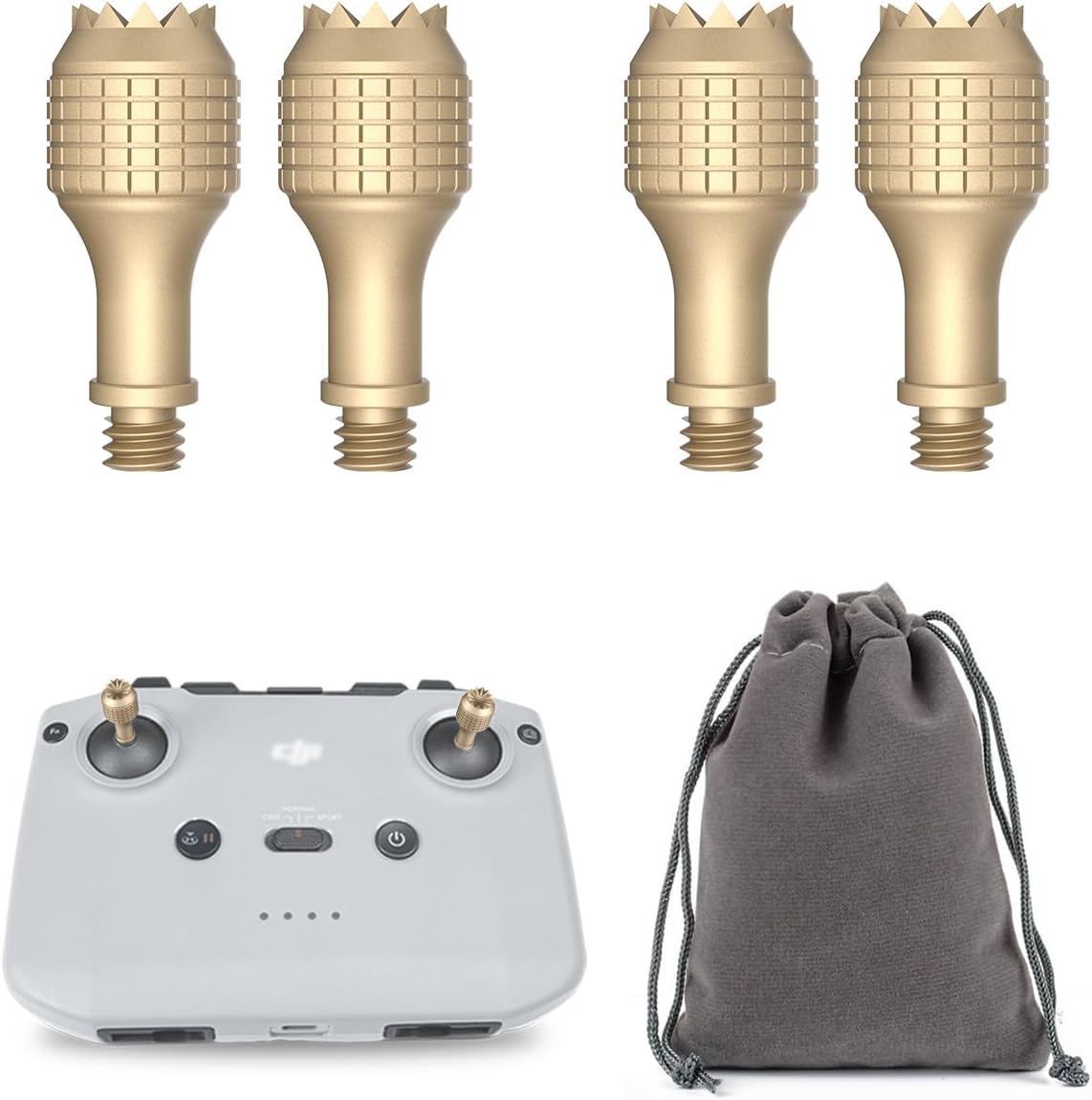 LKTOP 2 Pairs Controller Joysticks for DJI RC-N1/N2/N3 Remote Controller Replacement Parts for DJI Mini 3/Mini 3 Pro/Mini 2/Mini 2 SE/Mini 4K/Air 2/Air 2S/Air 3S/Mavic 3/Mavic 3 Pro/Neo Drone