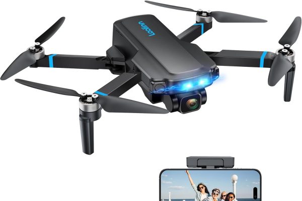 Loolinn Drone with 4K Camera as a Gift for Beginners and Experts – Two Batteries, 40 Minutes Flight, 4K UHD Camera, Supports Panoramic and Time-Lapse Photography, Under 250g – Gift Idea