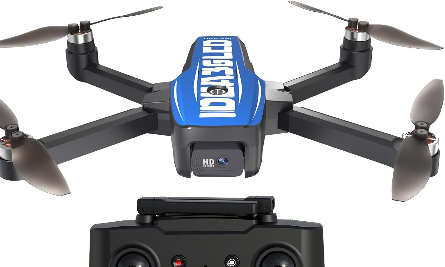 LE-IDEA GPS Drone with 4K Camera, IDEA36LCD Foldable Drone with LCD Screen Brushless Motor, Positioning Luminous Current Headless Mode, FPV Quadrocopter for Beginners