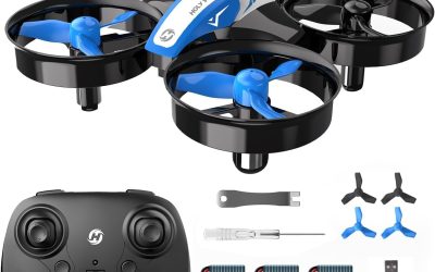 Holy Stone HS210 Mini Drone for Kids and Beginners RC Nano Quadcopter Indoor Small Helicopter with Automatic Hovering, 3D Flip and 3 Batteries, Great Toy Gift for Boys and Girls, Blue