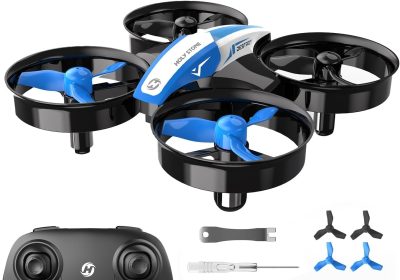 Holy Stone HS210 Mini Drone for Kids and Beginners RC Nano Quadcopter Indoor Small Helicopter with Automatic Hovering, 3D Flip and 3 Batteries, Great Toy Gift for Boys and Girls, Blue