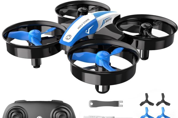 Holy Stone HS210 Mini Drone for Kids and Beginners RC Nano Quadcopter Indoor Small Helicopter with Automatic Hovering, 3D Flip and 3 Batteries, Great Toy Gift for Boys and Girls, Blue