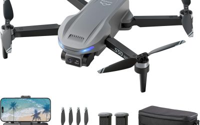 Ameta Drone with 4K Professional Camera and GPS, S50 Lite FPV Drones with Auto Return, 50 Minutes Flight, Follow Me, Smart Mode, Gesture Control, 500m Range, Less Than 249g