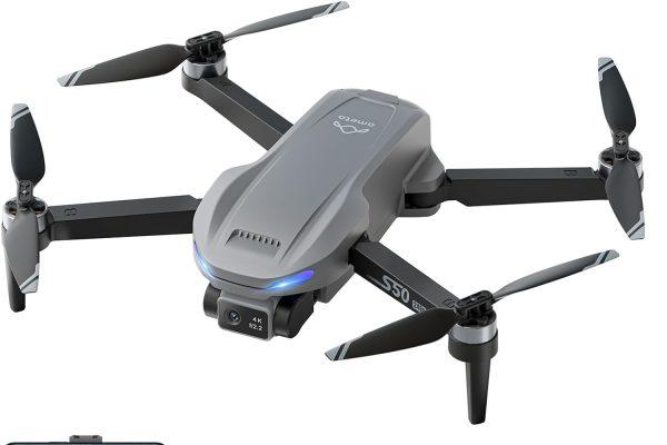 Ameta Drone with 4K Professional Camera and GPS, S50 Lite FPV Drones with Auto Return, 50 Minutes Flight, Follow Me, Smart Mode, Gesture Control, 500m Range, Less Than 249g