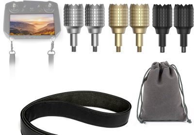 LKTOP Neck Strap + Joystick for DJI RC Pro Neck Controller for DJI Mini 3 Pro, Air 2S, Mavic 3/Cine/Classic/Pro/Pro Cine Drone Accessories(1PC+3Pairs)