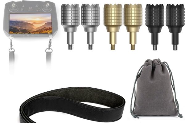 LKTOP Neck Strap + Joystick for DJI RC Pro Neck Controller for DJI Mini 3 Pro, Air 2S, Mavic 3/Cine/Classic/Pro/Pro Cine Drone Accessories(1PC+3Pairs)
