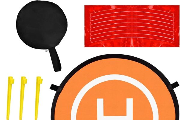 Portable Landing Mat, Foldable Landing Platform, Drone Landing Pad, Universal Waterproof Helipad, Double-Sided Landing Pad, for Mavic Phantom 3 4 Spark Mavic Pro Kiuiom
