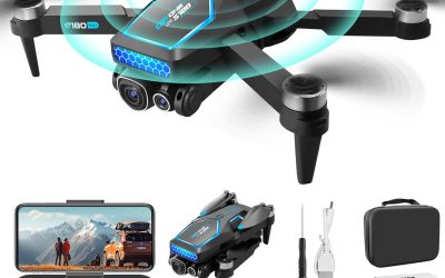 OBEST Drone with 4K Camera, Professional Drone with Adjustable Electric Camera, Smart Following, RC Drones Wifi FPV Transmission Quadcopter for Beginners