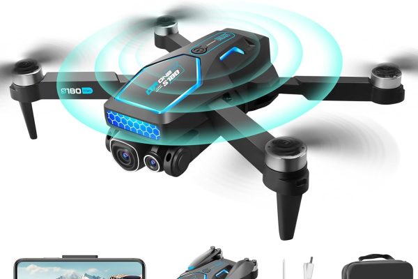OBEST Drone with 4K Camera, Professional Drone with Adjustable Electric Camera, Smart Following, RC Drones Wifi FPV Transmission Quadcopter for Beginners
