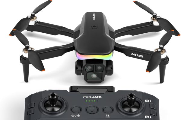 Drone with 1080P Camera Screen with Remote Control, RGB LED Light Drone FPV Quadcopter for Adults Beginners, Headless Mode, Altitude Maintain, Optical Flow Positioning