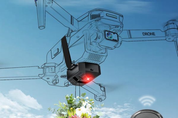 Drone Airdrop System for DJI Mini 4 Pro/Mini 2 SE/Air 3/Mini 3 Pro/Mavic 2/2S/3 Phantom 3 4/4 Pro Transport Release Delivery Device Payload for Wedding Scene Fishing Bait & Rescue