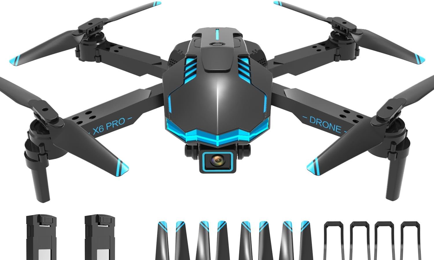 Drone with Camera 1080P Foldable RC Drone Quadcopter Remote Controlled Drones for Beginners and Children/Adults, Toys Gift for Boy and Man