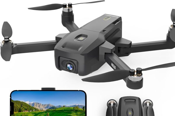 Karuisrc Drono GPS with 4 K Professional Adult Beginners, Quadcopter Drone Follow Me with Automatic Return, Circle Fly Positioning of Optical Flow, Automatic Hover Modulaire Accu