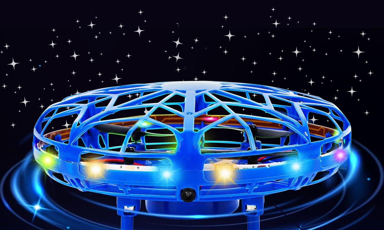 UFO Mini Drone – Flying Ball Hand Controlled Flying Toy 360° Rotating with LED Light Indoor Outdoor Gift for Kids Boys Girls 6 7 8 9 10+ Years