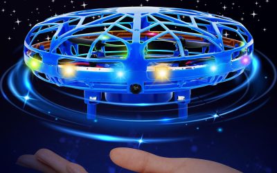 UFO Mini Drone – Flying Ball Hand Controlled Flying Toy 360° Rotating with LED Light Indoor Outdoor Gift for Kids Boys Girls 6 7 8 9 10+ Years
