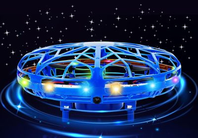 UFO Mini Drone – Flying Ball Hand Controlled Flying Toy 360° Rotating with LED Light Indoor Outdoor Gift for Kids Boys Girls 6 7 8 9 10+ Years