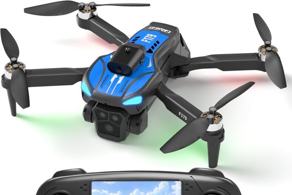 F179 Drone with 1080P Camera, Brushless Motors, Obstacle Avoidance & WIFI, Waypoint Flight, Trajectory, 3D Flip, Optical Flow Positioning, 90° Lens, Portable for Adults/Children/Beginners