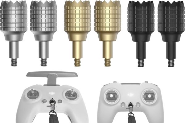 LKTOP Neck Strap + Joystick for DJI FPV 3/2 Remote Controller, Adjustable Leather Strap Replacement for DJI Avata 2/Avata/FPV Drone Accessories (1PC+3 Pairs)