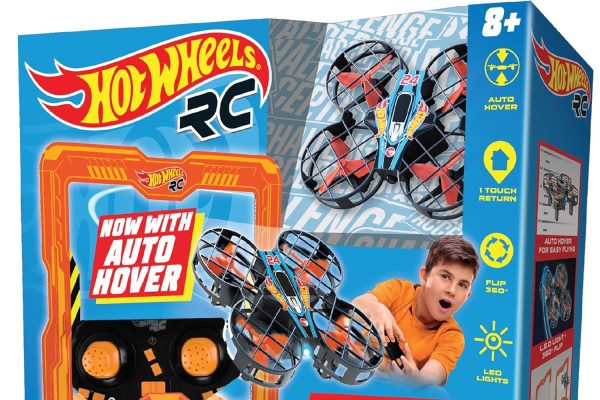 BLADEZ Hot Wheels Hawk 24 Racing Quad Age 8+, Remote Control Drone, Flying Toy, Performing Stunts and Races, RC 2.4GHz with Lights, Shock Resistant, Toyz Licensed Toy