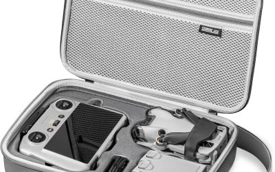 STARTRC Portable Travel Bag for DJI Mini 4 Pro Accessories, Fly More Combo (for RC 2 Controller) Drone Shoulder Bag, Grey, Suitcase Set, Grey, Suitcase Sets