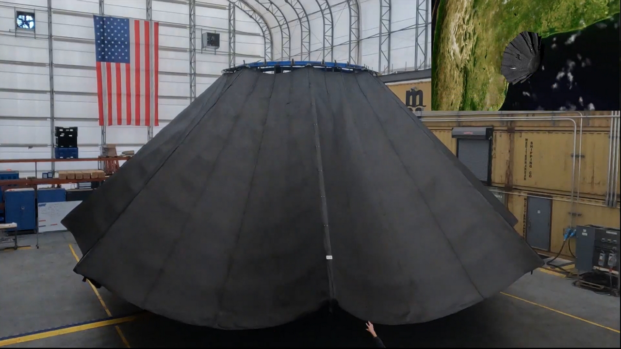 Blue Origin annuncia un aerofreno ripiegabile realizzato con un tessuto stampato in 3D