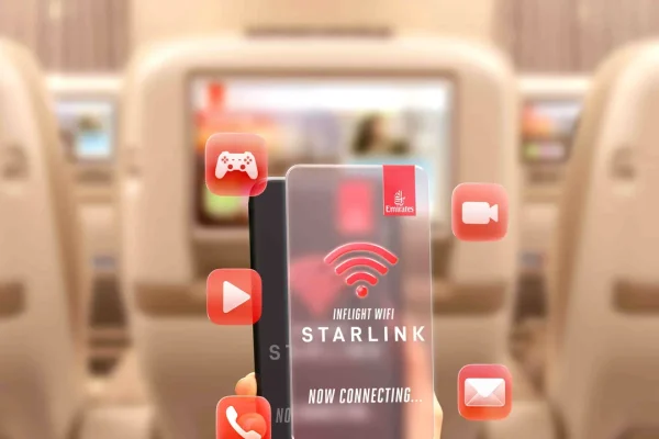 Starlink gratis, Emirates lo offrirà ai passeggeri di tutti i suoi voli