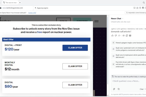 Gli AI browser aggirano i paywall: i casi Atlas e Comet, e la nostra prova con Opera Neon