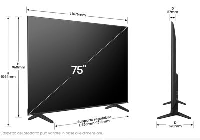 Hisense in forte ribasso: il 75 pollici 4K 2025 ora costa solo 472,42€ su Amazon