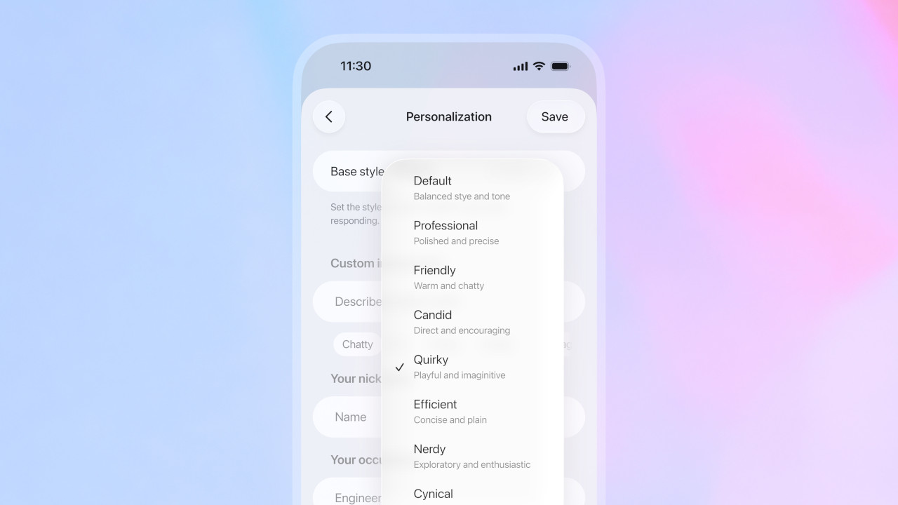 OpenAI lancia GPT-5.1: l'IA diventa sempre più unica, personale e umana