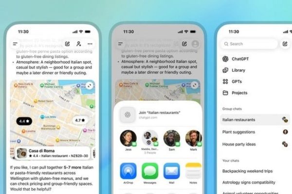 OpenAI sfida WhatsApp con le chat di gruppo su ChatGpt – Software e App