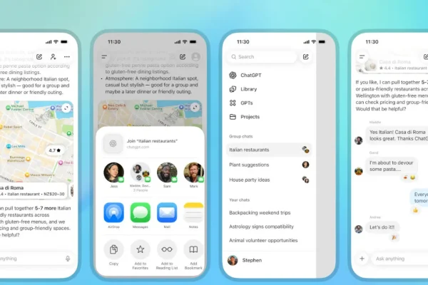 Le conversazioni di gruppo con ChatGPT sono in arrivo
