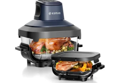 La friggitrice ad aria “panoramica” con cestello trasparente