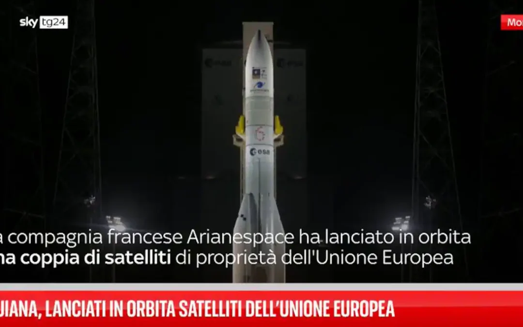 Guiana, lanciati in orbita satelliti dell’Unione Europea