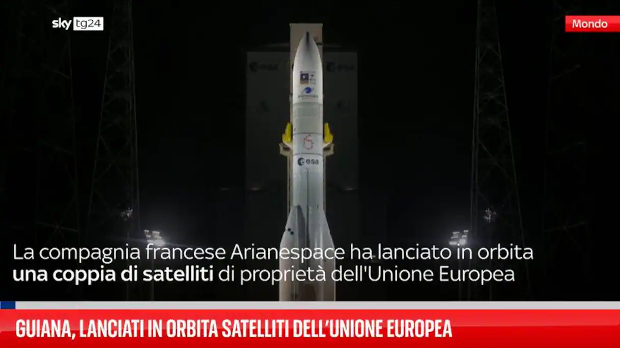 Guiana, lanciati in orbita satelliti dell’Unione Europea