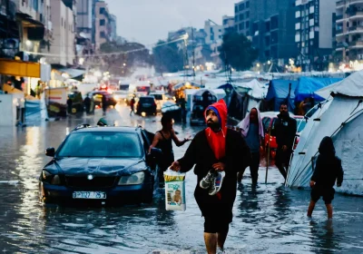 Roberto Scaini di Medici Senza Frontiere racconta l’inverno estremo di Gaza, dove la priorità resta trovare un rifugio per tutti