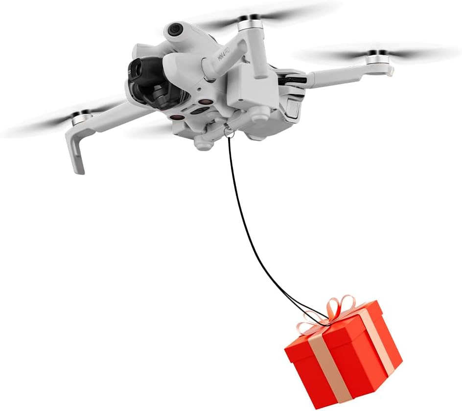 Drone System for DJI Mini 4 Pro, Payload Airdrop Release Device, Air Drop Launcher