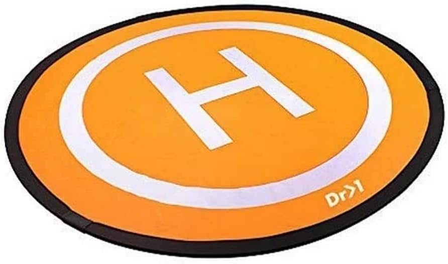 DR>1 x Landing Platform for Drones Quadcopters Helicopters Waterproof Foldable Portable Landing Pad Landing Pad Diameter 75cm Double Sided
