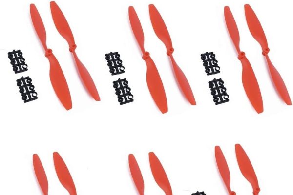 Offerta Speciale for 12PCS 1045 Elica 10in Ala for CW CCW 10X45 for DJI F450 F550 Drone for Il Fai da Te Quad-Copter Puntelli RC Lama di Ricambio (Color : Red)
