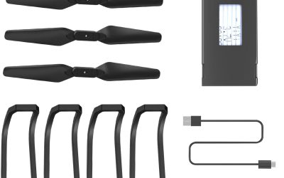 Wipkviey Drone T28 Replacement Accessory Set with Propeller Protector, Propeller Cover, Replacement Lamellae, Screwdriver, 1 x 3.7V 1200 Modular Rechargeable Li-ion Battery