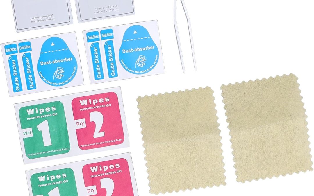 Pellicola in Vetro Temperato per Obiettivo Drone da 4 Pezzi, Durezza 9H, Antideflagrante, Protezione per Obiettivo Fotocamera per Air 3S, Garantisce un’offerta Accurata di Obiettivi per 3S,